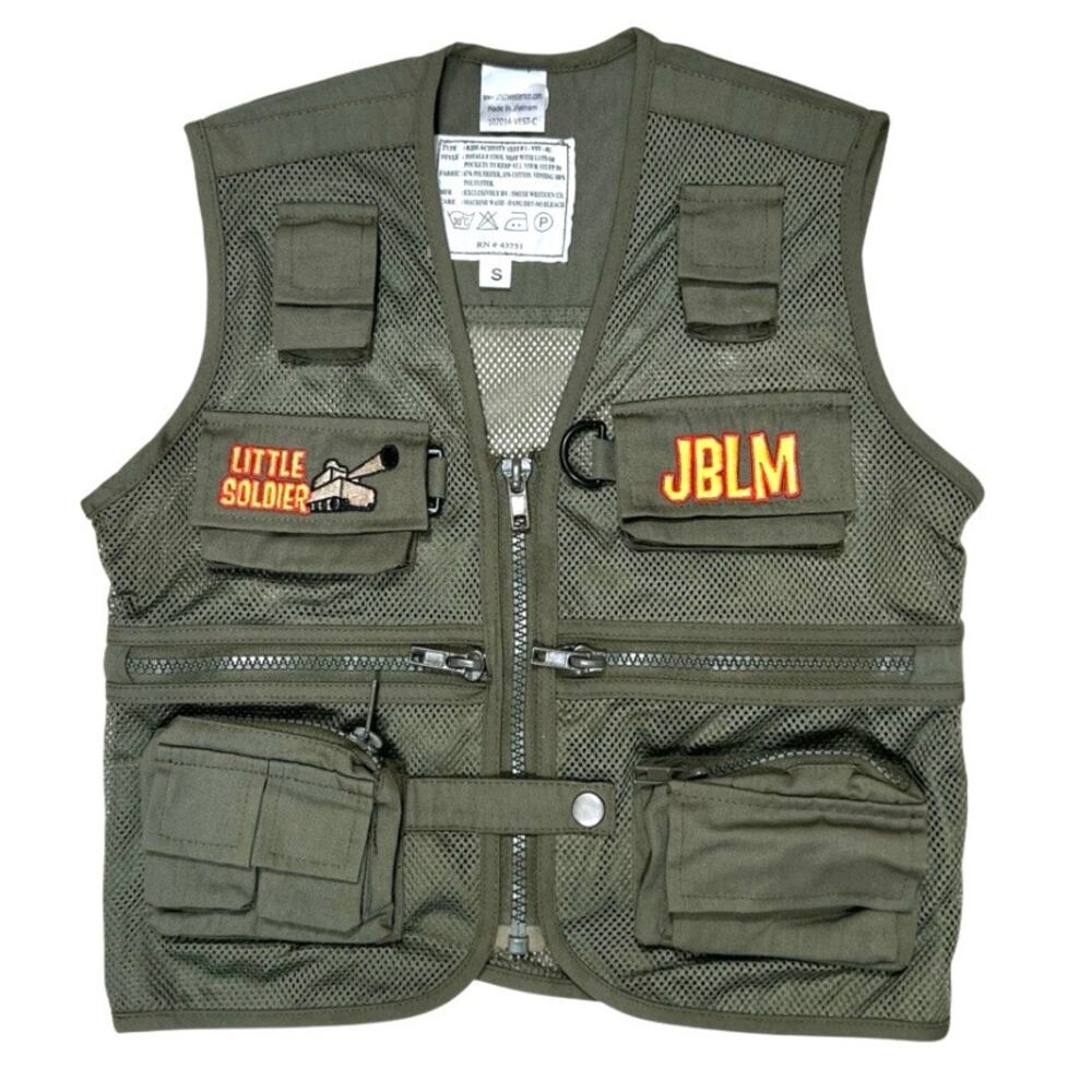 Military Youth Utility Vest Little Soldier Size S JBLM